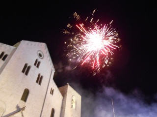 Fireworks at Basilica di San Nichola