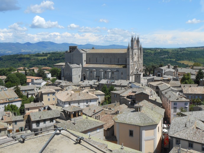 View out of Orvieto after climbing the town tower